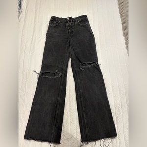 High rise wide leg Zara jeans